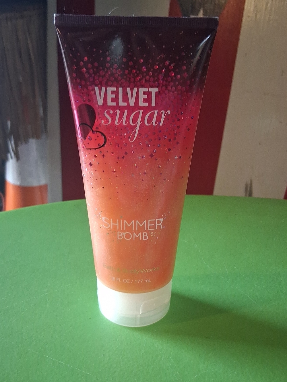 Bath & Body Works Velvet Sugar Shimmer Bomb - Pink & Orange Gradient